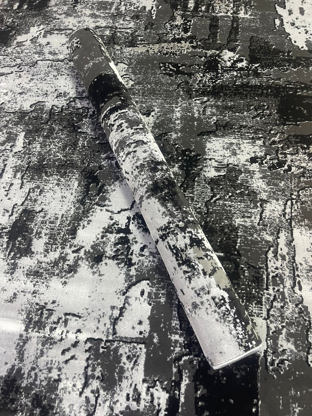 Modern Grey Black Shadow Rug